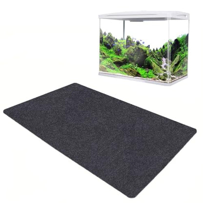 Aquarium Leveling Mat，Under Fish Tank Mat——Soft Absorbent Material，Anti-Slip and Waterproof Backing，Cushion the Friction Between the Fish Tank and the Table，Washable (24 x 24 Inch) - size: 24 x 24 Inch