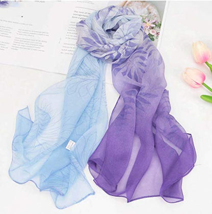 Acotavie Scarfs for Women Lightweight Fashion Scarves Print Floral Pattern Scarf Shawl Wraps - color: B03