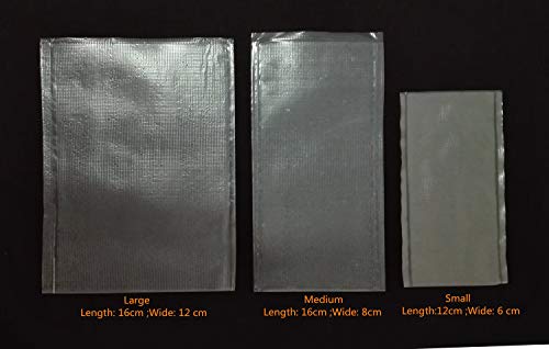 Drchoer PVA Bait Bags for Carp Fishing: 50pcs Water Soluble Bags for Solid Baits Carp Fishing Equipment Tackle - Small Medium Large - size: 3.15in x 6.30"