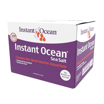 Instant Ocean Sea Salt for Marine Fish Tank Aquariums, Nitrate & Phosphate-Free - size: 200 Gallon