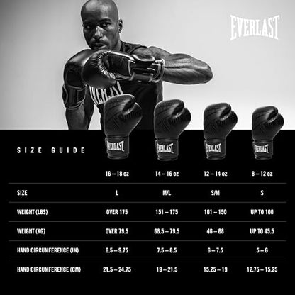 Everlast Spark Boxing - color: Black, size: 16 oz