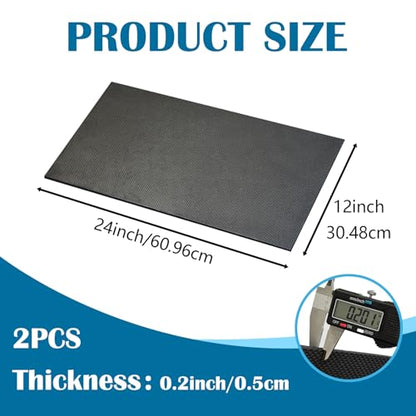 2 Pack Aquarium Leveling Mat for Under Tank 12''x 24''x 0.2'' | Fish Tank Pad Waterproof Shockproof Surface Texture Non-Slip Foam Without Adhesive Easy to Cut - size: 12''x 24''x 0.2''