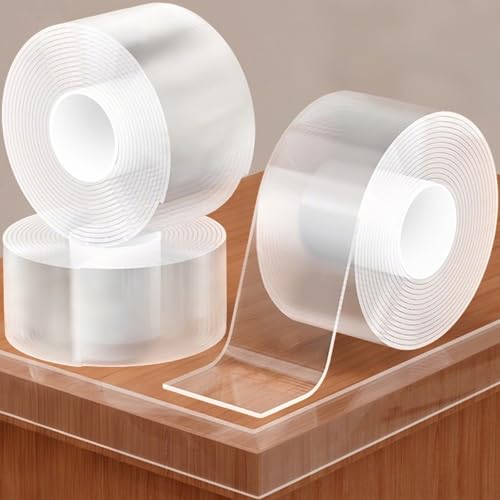 3 Pack Clear Edge Protector Strip,2.56 in x 9.84 FT,Sharp Edge Wrap Cover Tape,Self Adhesive Protective Bumper Guards for Cabinet Door Desk Glass Table Bed Furniture,Kitchen Countertop - size: 3Pack x 2.56in x 9.84FT