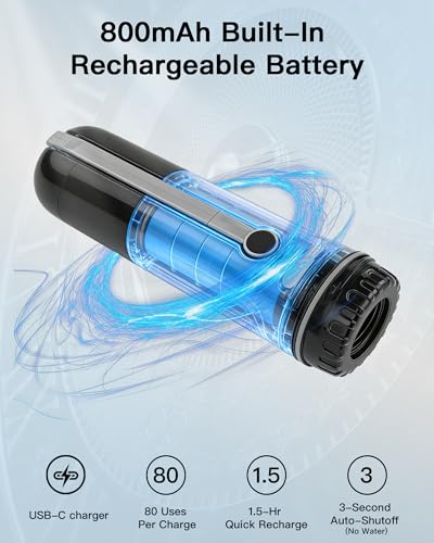 Portable Bidet for Travel, 800mAh Electric Handheld Bidet with 380ml Bottle