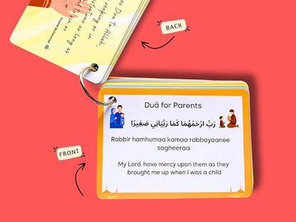 20 Must Recite Daily Dua Cards, Islamic Flash Cards, Muslim Children Gift, Dua Cards, Quran, Dua Book, Arabic Dua Cards with Transliteration, Ramadan Gift