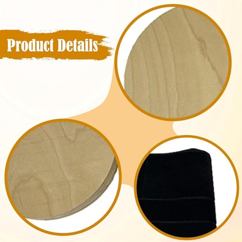 Rotating Discs Twisting Board for Pilates Reformers - Wooden Rotator Discs for Core Training, Balance Exercise, Physical Therapy, Compact 7.87x5.91x3.15 inch
