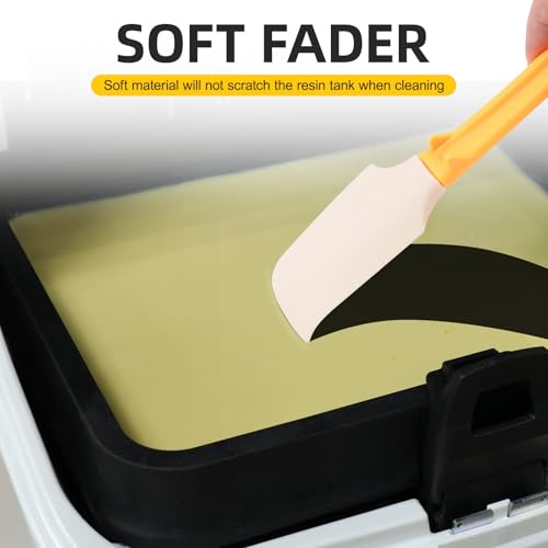 YIBECO 11pcs UV Resin 3D Printer Must-Have Tools | Scrapers,Silicone Spatulas,Brushes for Resin Transfer Cleaning and Protection Release FEP Film Vat Tank (11PCS) - size: 11PCS