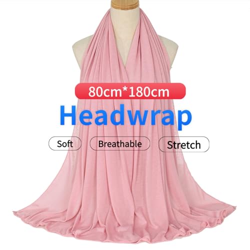 Harewom Head Wraps for Black Women, 71" Long Soft African Turban Hair Scarf - color: 1 Pcs- Pink