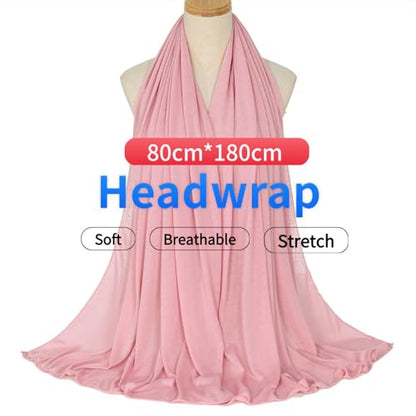Harewom Head Wraps for Black Women, 71" Long Soft African Turban Hair Scarf - color: 1 Pcs- Pink