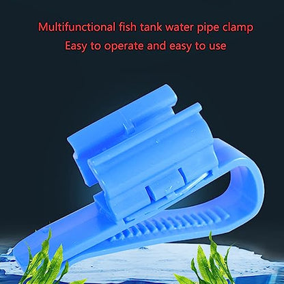 Aquarium Hose Bracket, Fish Tank Fixing Clip, Water Hose Bracket, Multi-Functional Adjustable Clip, Barrel-Shaped Aquarium Hose Bracket, Aquarium Air Pump Accessories