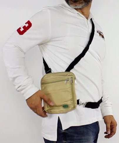 Hajj Safe: Secure Hajj & Umrah Large Side & Neck Bag by Hajj Safe
