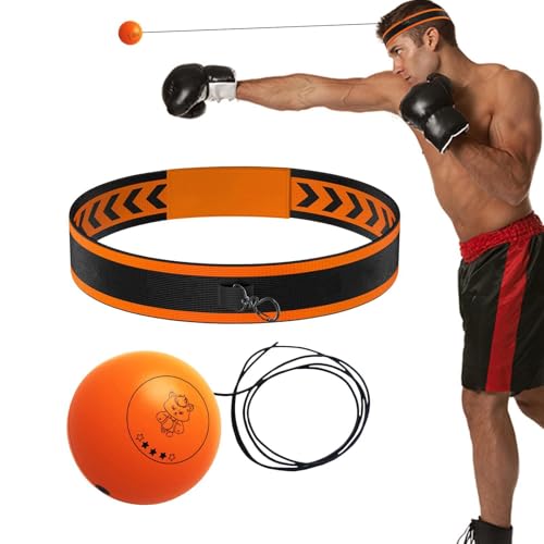 Ball Punching Headband Reaction Training Fun Hand Eye Coordination | Beginners Reflex Ball Trainer Gear for Professionals Enthusiasts Beginners Amateurs Lovers Families Friends