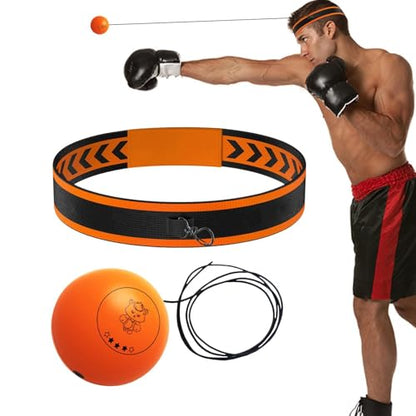 Ball Punching Headband Reaction Training Fun Hand Eye Coordination | Beginners Reflex Ball Trainer Gear for Professionals Enthusiasts Beginners Amateurs Lovers Families Friends