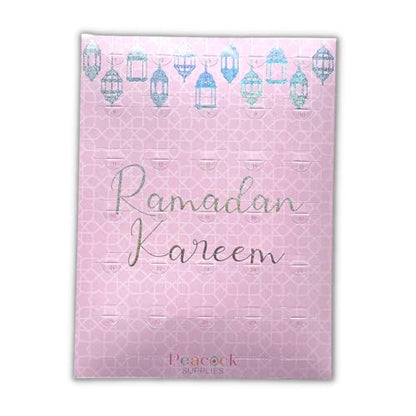 Ramadan Chocolate Countdown Calendar - Pink & Glitter