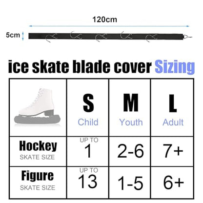 Qchengsan Ice Skate Blade Cover Plus Hockey Drying Rack,Ice Skate Blade Covers,Ice Skate Soakers,Hockey Equipment Gear Drying Rack - color: Black