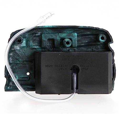 Aquarium Ornament Pirate Captain, Skeleton Seaman Landscape Fish Tank Decor, Undersea Air-Driven Aquatic Ornament Decorations for Home Fishing Tank/Arts Crafts/Decorating（Green）