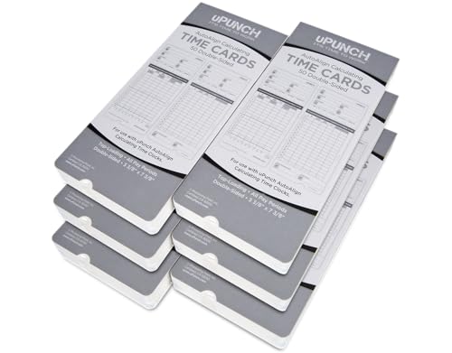 300 uPunch Time Cards for HN4000 AutoAlign Calculating Time Clocks - style: 300 uPunch Time Cards