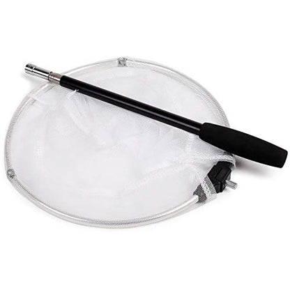RESTCLOUD Insect and Butterfly Net with 12" Ring, 24" Net Depth, Handle Extends to 59 Inches - size: 10" Ring, 48" Handle