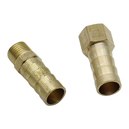 Garden Plumbing Hose Adapter Brass 1/8" Female/Male Thread To 6/8/10mm Pagoda Connector Aquarium Adapter Water Hose Connector Gas Soft Tube (Color : Gold)