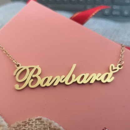 Custom Name Necklace Customized Personalized Plated Necklace for Mother Daughter Friendship Women Valentine's Day Christmas Birthday New Year Party - style: Blake Gold