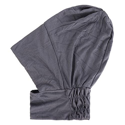 4pcs Muslim Inner Cap Stretch Turban Bonnet Underscarf Full Cover Hijab Neck Cover Head Wear - color: Navy Gray Coffee Camel