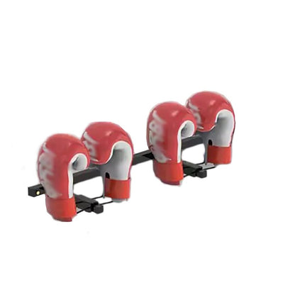 Wall Mounted Display Boxing Glove Holder, Black Powder Coated Storage Rack with Metal Hook, Hold 2/3 / 4/5 Pair of Training Gloves Dryer,55cm/21.6in Long - size: 55cm/21.6in long