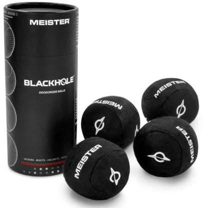 Meister BlackHole Deodorizer Balls for Shoes, Gloves, Gym Bags and More - Fresh Scent Moisture & Odor Absorbers - 4 Pack - Fresh Linen