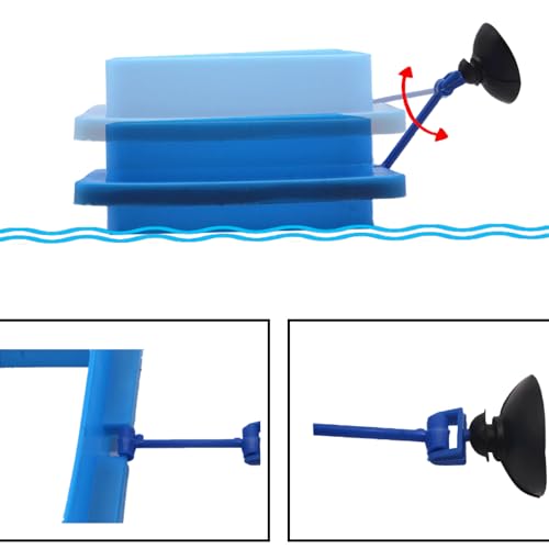 2lots Durability Silicones Feeding Frames Practical Round Floating Food for Various Aquariums Shape Durability Feeders - color: Black, size: D