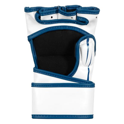 Title MMA Contender Training Gloves - color: Blue/White, size: Large