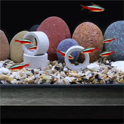 25 Sets Aquarium Water Plant Fixed Rings with Cotton Lining and Basket for Decoration