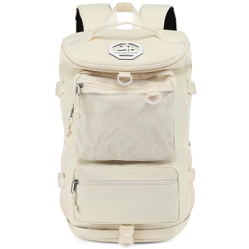 gym duffel bag backpack wrestling bag with shoe compartment 4 kinds of back method waterproof sports walking laptop - color: B-sea Salt White