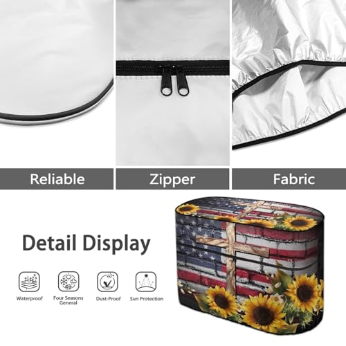 Cross American Double 20lb RV Propane Tank Cover Dust-Proof Heavy Duty Propane Gas Cylinder Cover All Weather Protection - color: Cross American, size: S(20LB)