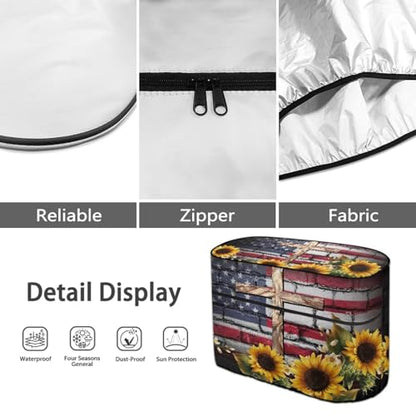 Cross American Double 20lb RV Propane Tank Cover Dust-Proof Heavy Duty Propane Gas Cylinder Cover All Weather Protection - color: Cross American, size: S(20LB)