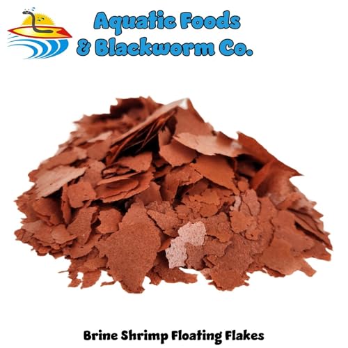 Brine Shrimp Flakes for Freshwater Cichlids, Angels, Tetras, Guppies, Marine Tangs, Butterflies, Angelfish, Anthias, Clown Fish. WL…1/2-lb Foil Pouch Bag - size: 8 Ounce (Pack of 1)