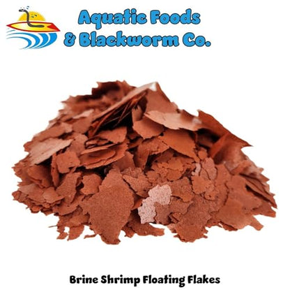 Brine Shrimp Flakes for Freshwater Cichlids, Angels, Tetras, Guppies, Marine Tangs, Butterflies, Angelfish, Anthias, Clown Fish. WL…1/2-lb Foil Pouch Bag - size: 8 Ounce (Pack of 1)