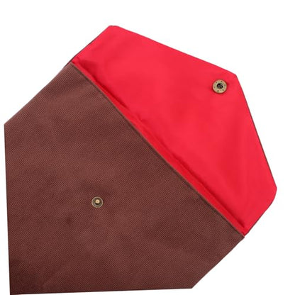 Buddhist Scriptures Pouch Quran Pouch Coffee Color Velvet Religious Book Storage Bag for Temple Use