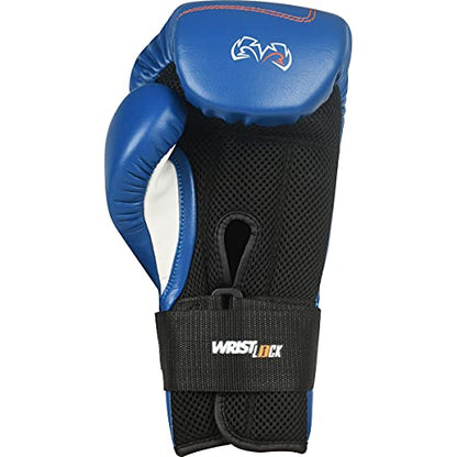 RIVAL Boxing RB1 2.0 Ultra Bag Gloves, Hook and Loop Closure, Super-Resistant Microfiber, High-Density Foam, Breathable Mesh Palm - color: Blue, size: Medium
