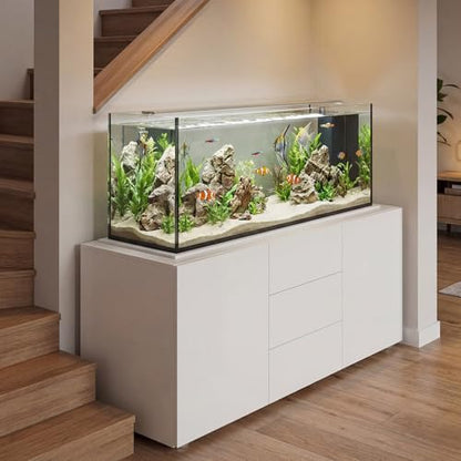 Aquarium Leveling Mat, 24 x 48 Inch Under Tank Pad, 6mm Thick Non-Slip Shockproof Fish Tank Cushion, Waterproof, Easy to Cut, White - color: White, size: 24 x 48in