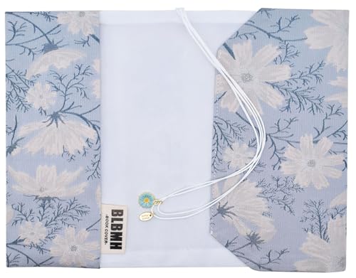 BLBMH 5x8 Book Cover | Handmade Non-Stretch Fabric Sleeve with Bookmark | for Paperback Bible Journal | Privacy Reading Gift for Women - Daisy - color: Daisy