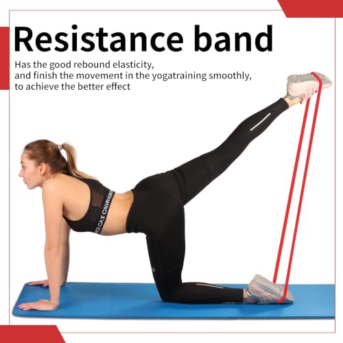 12-Pack Resistance Bands Set - Pull Up Assist, Strength Training & Physical Therapy for Home Gym | Exercise Loop Bands for Men & Women - color: Red 15-35lbs