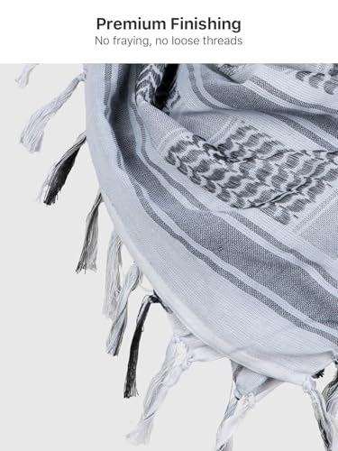 FREE SOLDIER Scarf Military Shemagh Tactical Desert Keffiyeh Head Neck Scarf Arab Wrap with Tassel for Men Women - color: Coyote Brown and Camo Blue