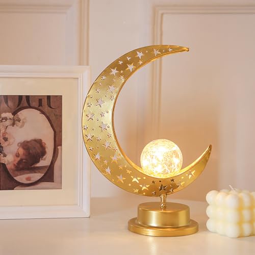 Ramadan Lantern, Festive Decoration Lanterns, Gold, Metal, Plastic - color: Style 19