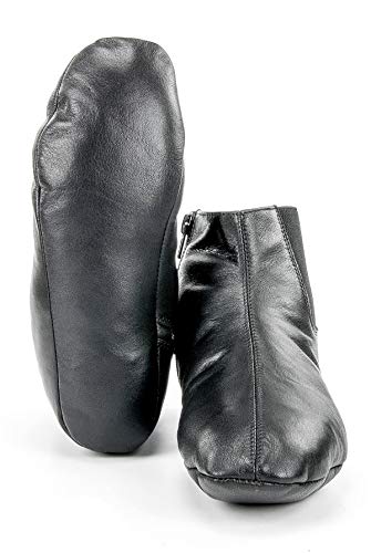 Genuine Halal Leather Zipper Khuffain | Sunnah Khuff Socks for Mosque, Black, Shoe Size: US - size: 9 Women/7.5 Men
