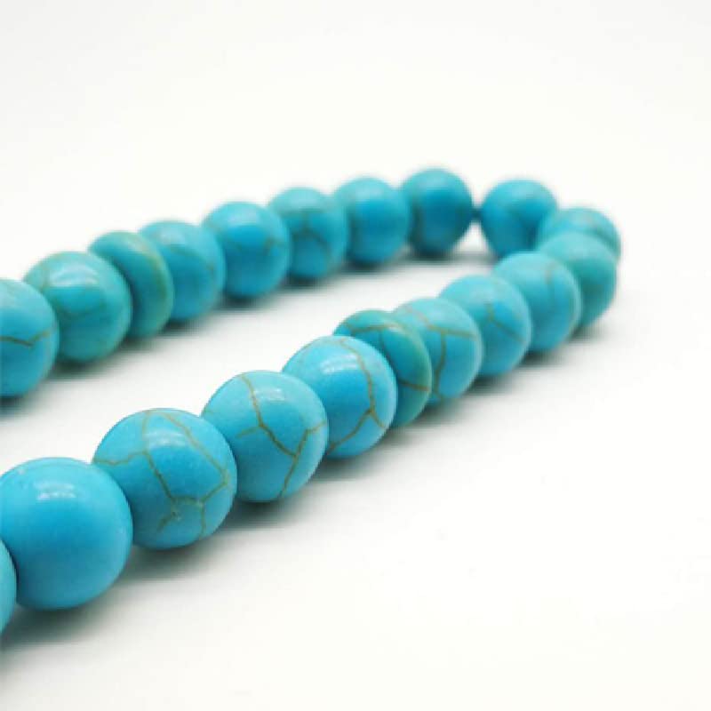 Tasbih Man Turquoise Prayer Beads Muslim misbaha Islamic Rosary Bracelets (8mm x 66 Beads) - size: 8mm x 66 beads