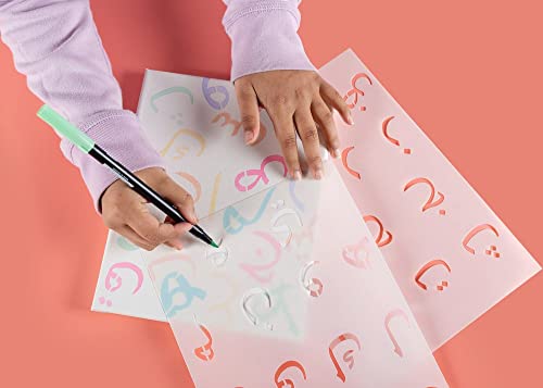 Arabic Letters and Numbers Stencil Set for Kids – Perfect for Arabic Learning, Writing Practice, and Craft Projects Reuseable