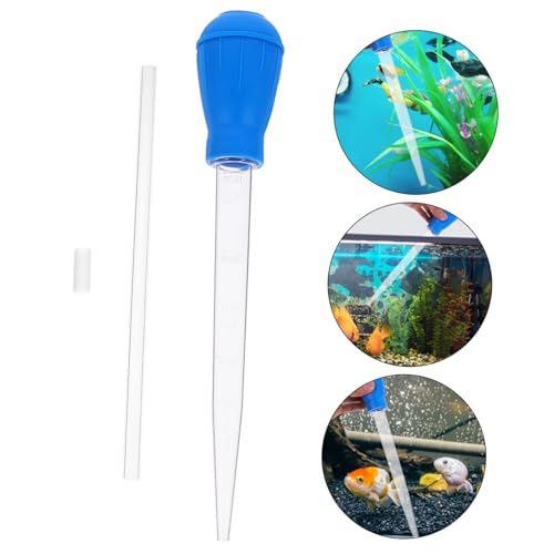 Manual Aquarium Suction Extender Fish Tank Tool with Pipette for Tank Maintenance