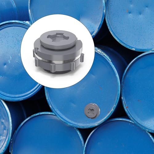 GASHER 2PCS PVC 1-1/4" Bulkhead Tank Connector Adapter Fitting with Plugs & Gasket for Water Tank, Rain barrels, Aquariums, Bathtubs and Sink - size: 1.25 Inch