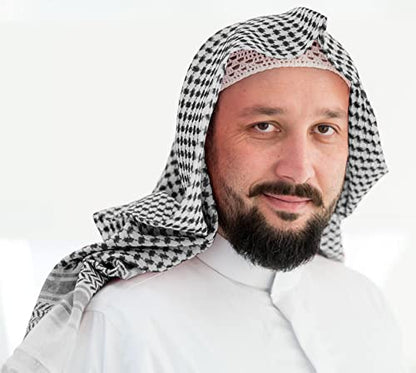 JPXH Arab Tactical Desert Headwear Muslim Palestinian Scarf Men's Halloween Costume Accessories - color: Black1