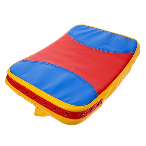 Curved Taekwondo Kick Pad Size S with Handle and Straps for Fans | PU Leather, Epe Core, Lightweight, Portable, Grasp Shield, Side Kick Target, Martial Art Training Use