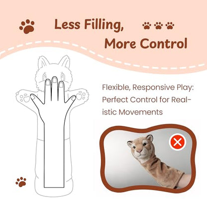 Cat Wrestling Glove, 22 inch Cat Puppet Wrestler with 3 Catnip Pouches & 3 Layer Resistant Protection, Interactive Cat Toy with Removable Bell for Boredom Relief & Mental Stimulation, Raccoon - color: Raccoon